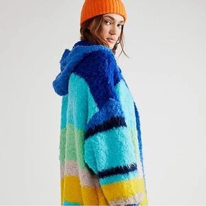 Free People Multicolor Hooded Jacket